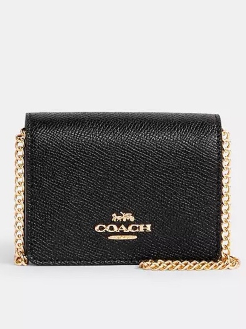 Coach Mini Wallet On A Chain Black Brand New! - Picture 4 of 7
